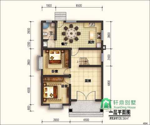 房屋设计图110左右平米-第2张图片-室内构图家装