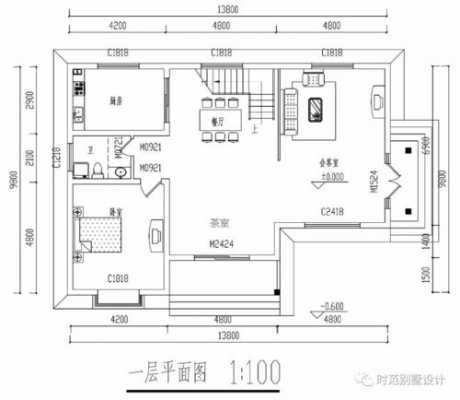 农村房屋设计图9x13m-第1张图片-室内构图家装