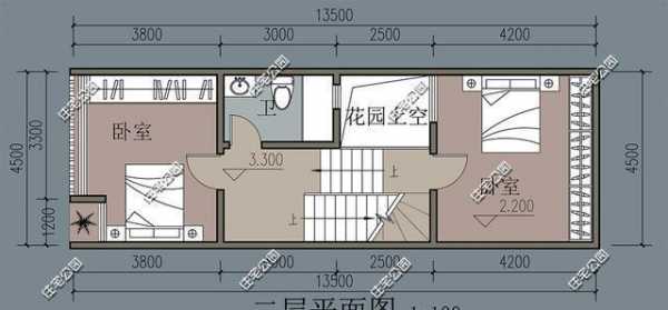 宽5米长10米自建房平面图 宽5米农村房子设计图-第3张图片-室内构图家装