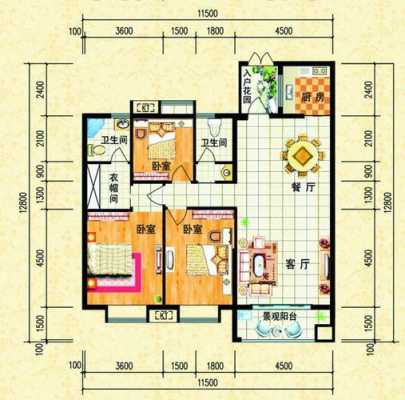 88平方房屋设计图_88平方的房子有多大-第1张图片-室内构图家装