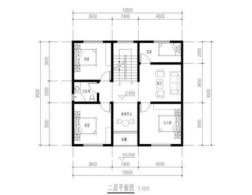  自建房设计图1012「自建房设计图10*17」-第1张图片-室内构图家装