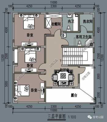 13x13米临街房屋设计图,13米×11米的房子图纸 -第2张图片-室内构图家装