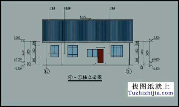 cad房子平面设计图纸 cad平房设计图-第1张图片-室内构图家装