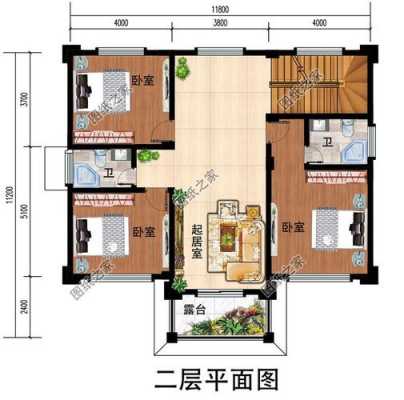  农村自建三层房屋设计图「110平方农村自建房屋二层设计图」-第3张图片-室内构图家装