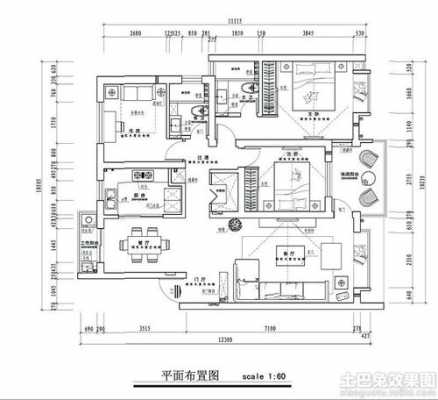 120平方套间设计图,120平方套间设计图纸 -第3张图片-室内构图家装