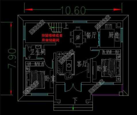 9x10米农村建房户型图纸-10x9的农村平房设计图-第2张图片-室内构图家装