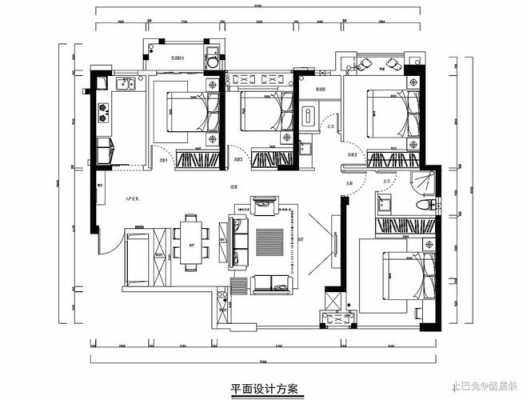  120平方室内装修设计图「120平方室内设计平面图」-第2张图片-室内构图家装