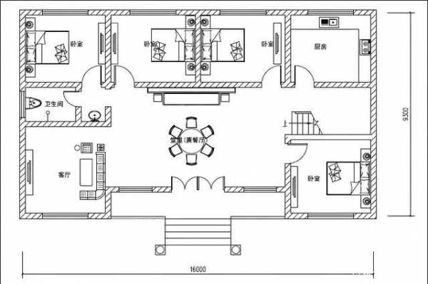 自建房设计图48平米怎么画 自建房设计图48平米-第2张图片-室内构图家装