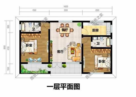  四间平房房设计图「四间平房装修设计图片大全」-第2张图片-室内构图家装