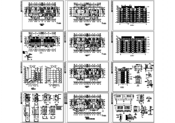 住宅楼设计图纸图签（建筑住宅图纸）-第1张图片-室内构图家装