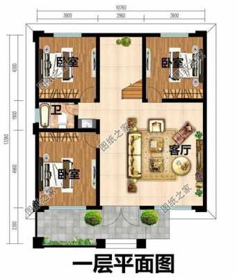 三间临街房屋设计图纸 三间临街房屋设计图-第1张图片-室内构图家装