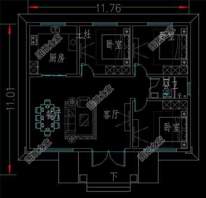 135平自建房设计图_农村135平方自建的房子设计图-第3张图片-室内构图家装