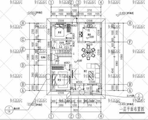  自建房设计图8米开间「自建房8x10米设计图」-第2张图片-室内构图家装