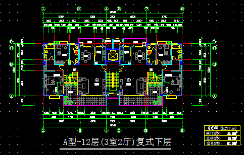 高层民房房屋设计图-第2张图片-室内构图家装