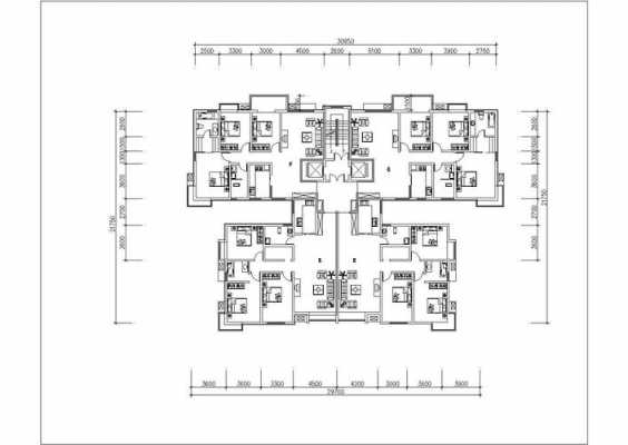 高层民房房屋设计图-第3张图片-室内构图家装