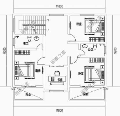 116平方米房子设计图农村-第3张图片-室内构图家装