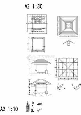 正方型图型怎么画呢 正方形亭子设计图-第1张图片-室内构图家装