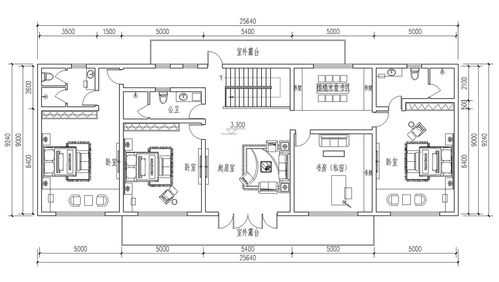 二楼的设计图 二楼房屋设计图平面图-第2张图片-室内构图家装