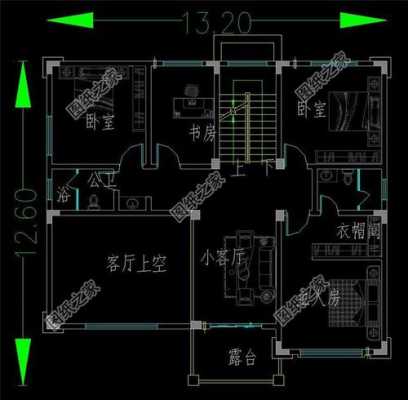 开间17米进深9米自建房平面图-第1张图片-室内构图家装