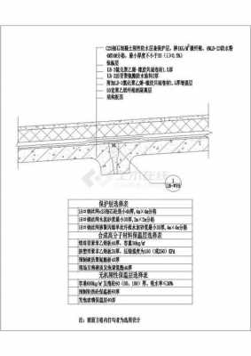 平屋面构造设计图,平屋面做法分层节点图 -第1张图片-室内构图家装