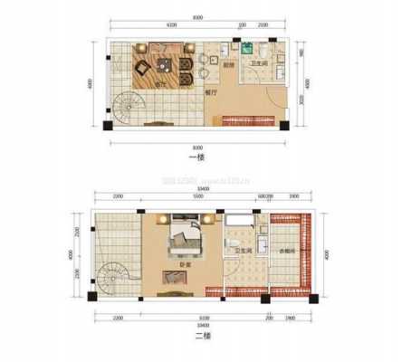  小户型排屋设计图「小户型精选设计」-第2张图片-室内构图家装