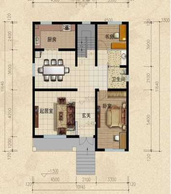 10米x10米房屋设计图 10米x20米户型设计图-第2张图片-室内构图家装