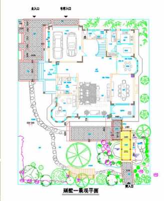  别墅环境平面设计图「别墅外环境平面图」-第3张图片-室内构图家装