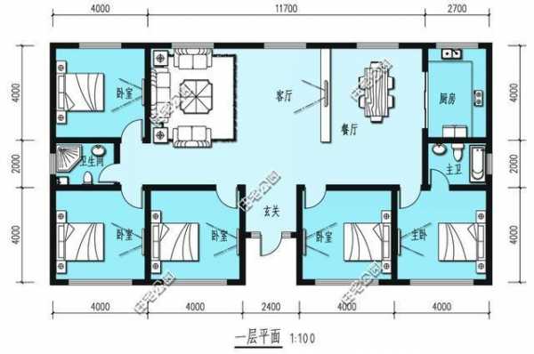 农村平房设计图大全100平米 农村平方房子设计图带炕-第1张图片-室内构图家装