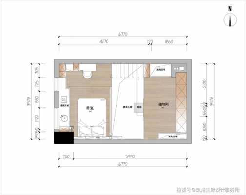 40平loft平面图-第3张图片-室内构图家装