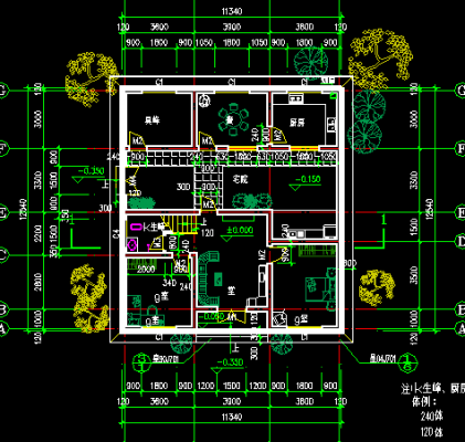 农村土建房 土建农村小楼设计图-第2张图片-室内构图家装