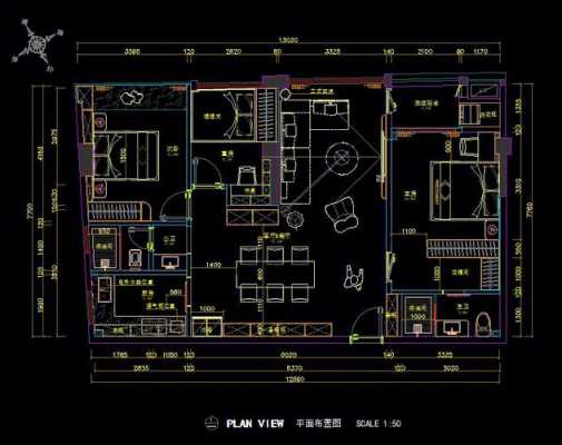 建筑施工图室内设计图-第2张图片-室内构图家装