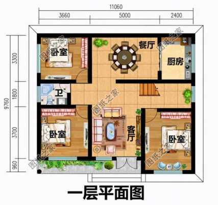 农村三大间房子设计图片大全-农村三大间房子设计图-第3张图片-室内构图家装