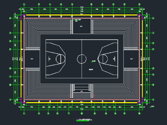 篮球场钢架结构设计图「钢架室内篮球场」-第2张图片-室内构图家装