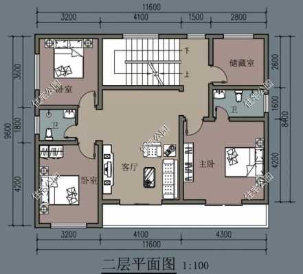 长19米宽9米房屋设计图_长19米宽9米自建房设计图-第2张图片-室内构图家装