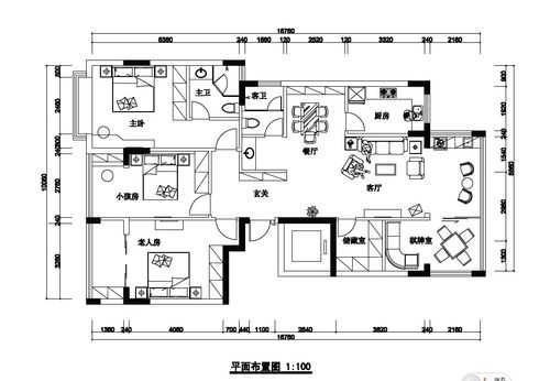 140平的房子平面设计图纸-140平的房子平面设计图-第2张图片-室内构图家装