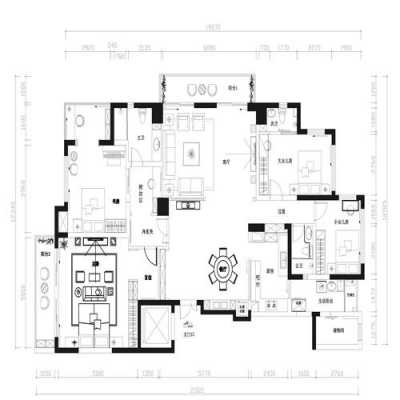  200平方米怎么设计图「200平方房子设计图纸」-第3张图片-室内构图家装