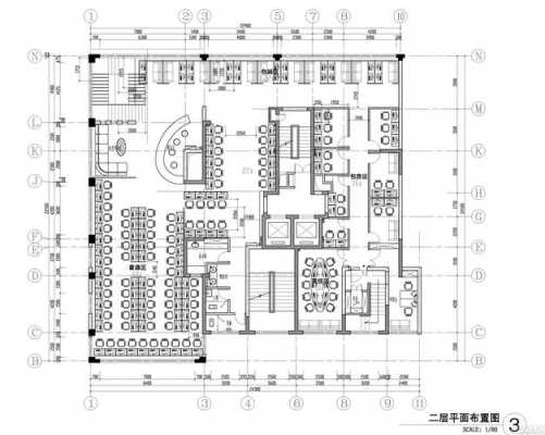 网吧平面高清设计图_网吧平面布置图-第3张图片-室内构图家装