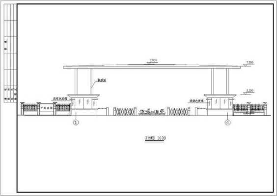 钢结构大门施工图-钢结构大门头设计图-第3张图片-室内构图家装