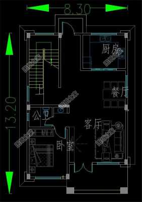 8米宽自建房设计 8m宽自建房设计图-第2张图片-室内构图家装