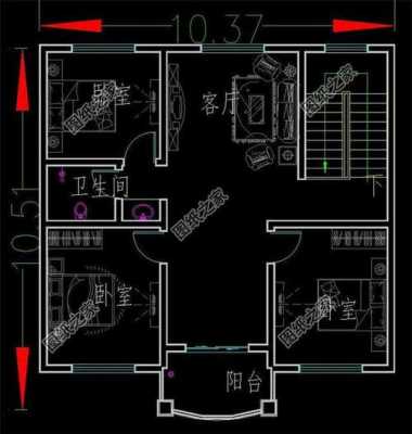 9米x15米房屋设计图纸-9.5米x12米设计图-第2张图片-室内构图家装