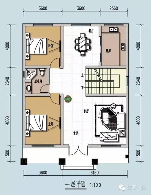 农村自建房设计图10x13平方-第2张图片-室内构图家装