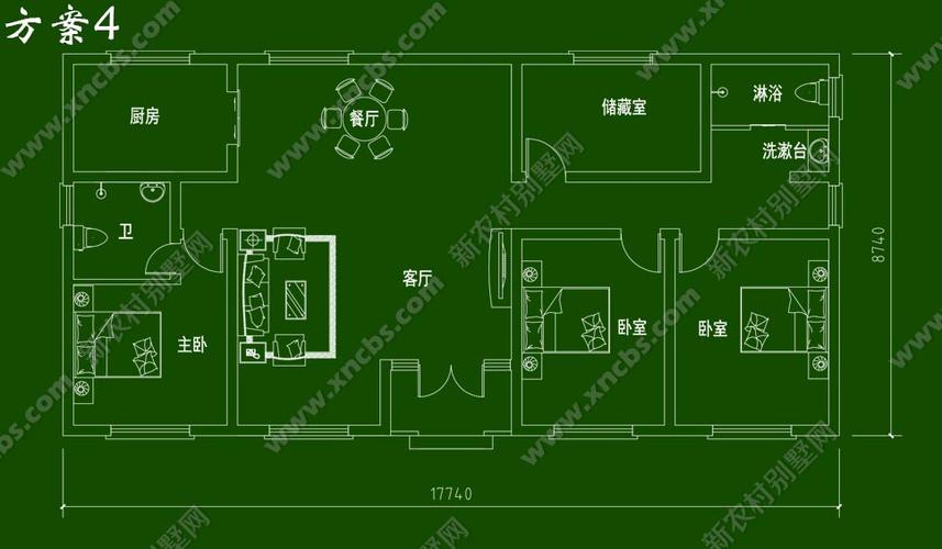 东北高级平房设计图_东北平房设计图及效果图-第3张图片-室内构图家装