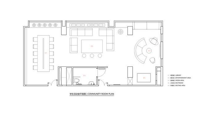 公共休息室平面图 公共休息区平面设计图-第1张图片-室内构图家装