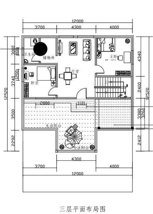 自建60平方套房设计图,60平自建房平面设计图 -第2张图片-室内构图家装