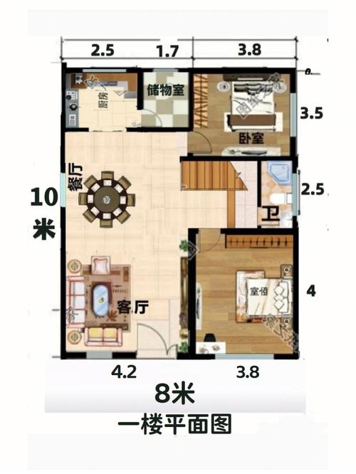 80平方自建房子设计图 平面图 80平米自建房设计图-第1张图片-室内构图家装