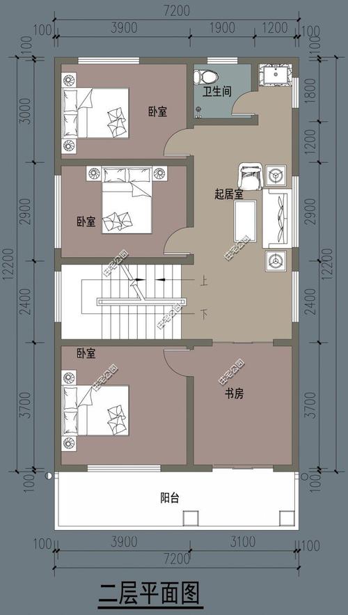 7米乘13米楼房设计图,7米x12米房屋设计图 -第3张图片-室内构图家装