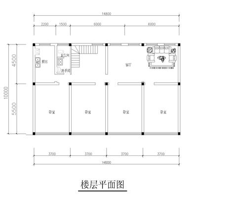 4宽15米长房屋设计图,4米宽15米长建房设计图 -第3张图片-室内构图家装