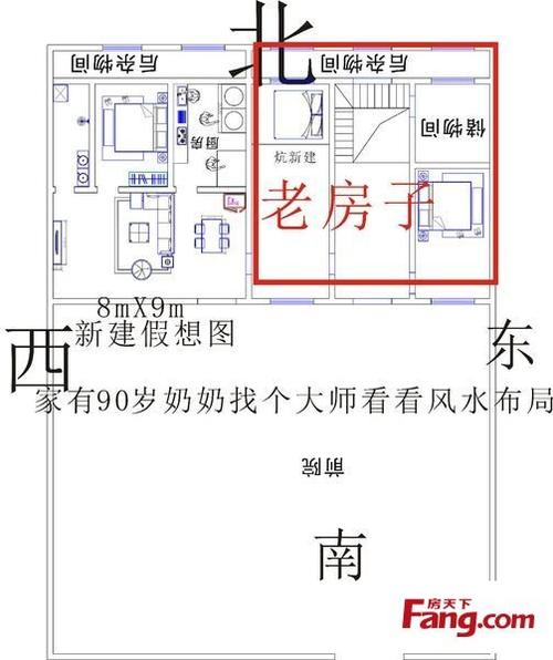 农村建房开北门设计图（农村建房开门风水）-第1张图片-室内构图家装