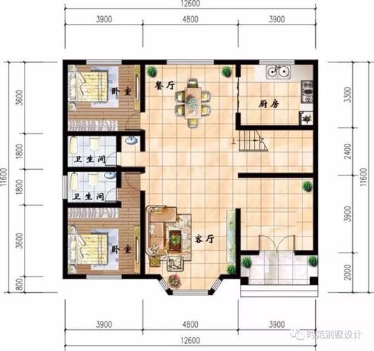  11米宽别墅设计图「11米×13米别墅效果图」-第2张图片-室内构图家装