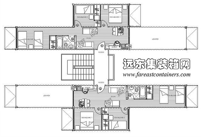 中国集装箱房屋设计图_集装箱房屋设计图手绘-第1张图片-室内构图家装